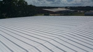 Painted new steel roof in San Antonio | WeatherTech Roofing San Antonio Roofer Contractor Company Residential and Commercial