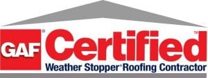 Certified GAF Weather Stopper Badge | WeatherTech Roofing San Antonio Roofer Contractor Company Residential and Commercial