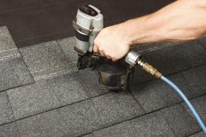 Roof repair work being performed on a San Antonio home | WeatherTech Roofing San Antonio Roofers Roofing Company