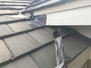 Roof Tile Repair Work Being Performed | WeatherTech Roofing San Antonio Roofer Contractor Company Residential and Commercial